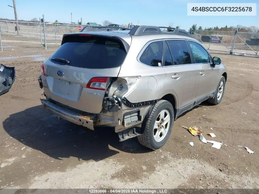 2015 Subaru Outback 2.5I Touring Package VIN: 4S4BSCDC6F3225678 Lot: 12283866