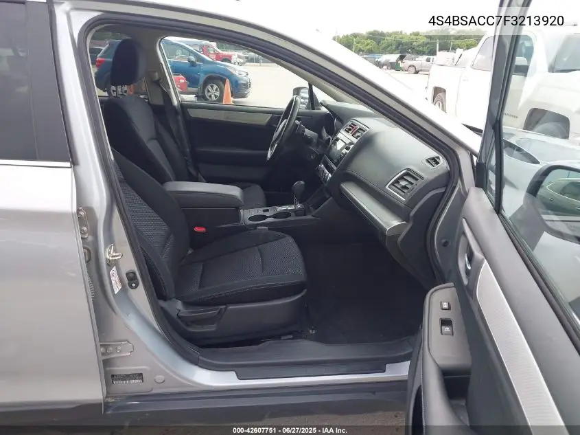 2015 Subaru Outback 2.5I Premium VIN: 4S4BSACC7F3213920 Lot: 42607751