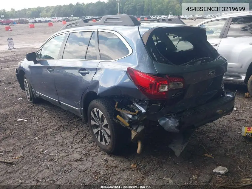 2015 Subaru Outback 3.6R Limited VIN: 4S4BSENC3F3219699 Lot: 42628614