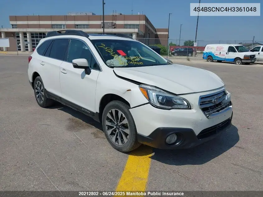 2017 Subaru Outback 2.5I VIN: 4S4BSCNC4H3361048 Lot: 20212802