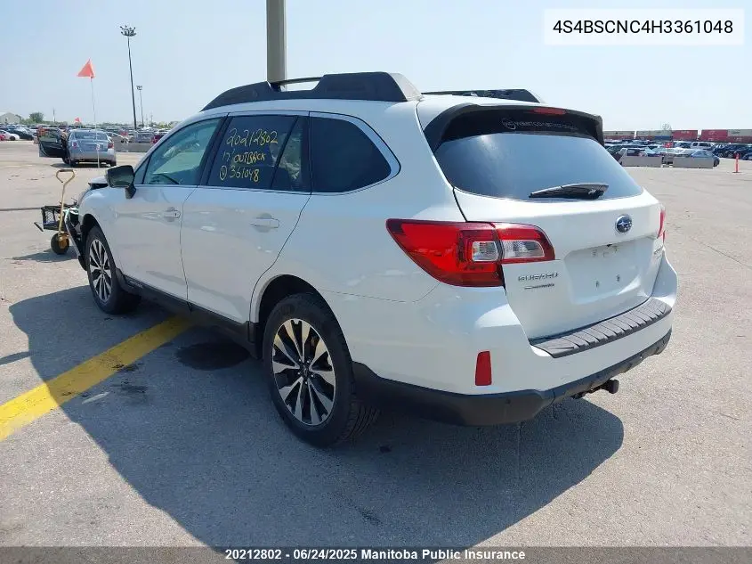 2017 Subaru Outback 2.5I VIN: 4S4BSCNC4H3361048 Lot: 20212802