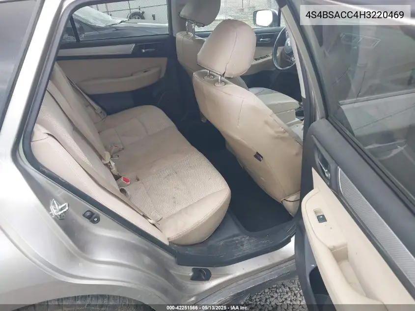 2017 Subaru Outback 2.5I Premium VIN: 4S4BSACC4H3220469 Lot: 42251566