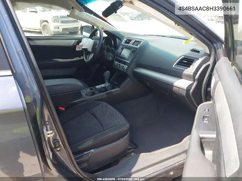 2017 Subaru Outback 2.5I VIN: 4S4BSAAC8H3390661 Lot: 42628590