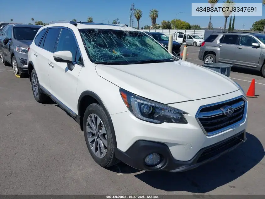 2018 Subaru Outback 2.5I Touring VIN: 4S4BSATC7J3347691 Lot: 42609038