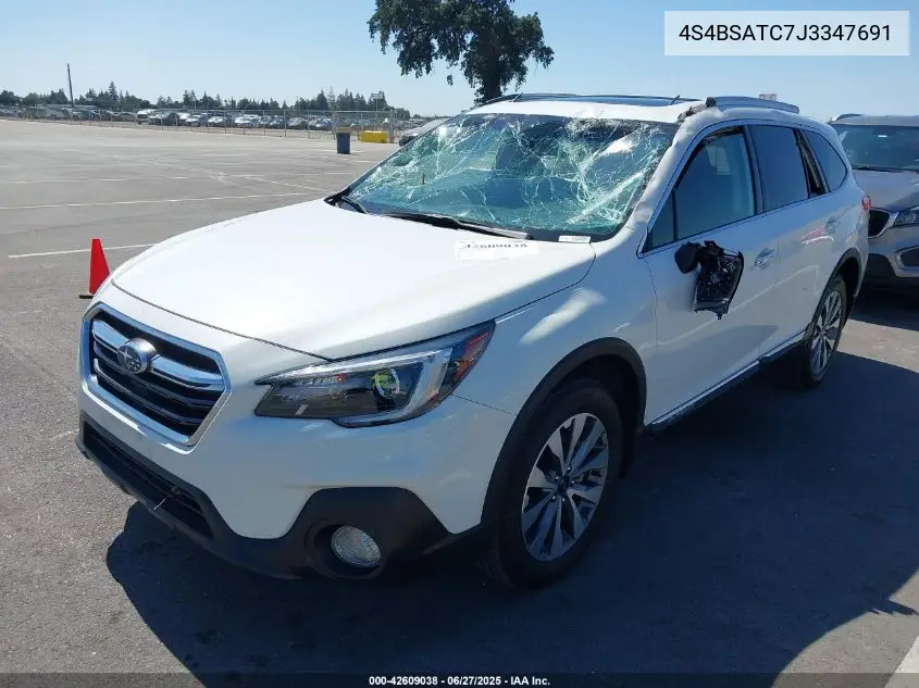 2018 Subaru Outback 2.5I Touring VIN: 4S4BSATC7J3347691 Lot: 42609038