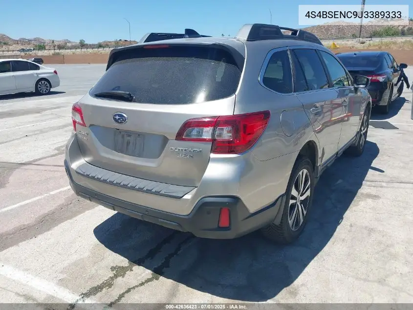 2018 Subaru Outback 3.6R Limited VIN: 4S4BSENC9J3389333 Lot: 42636423