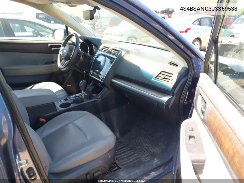 2018 Subaru Outback 2.5I Limited VIN: 4S4BSANC3J3369538 Lot: 42641072