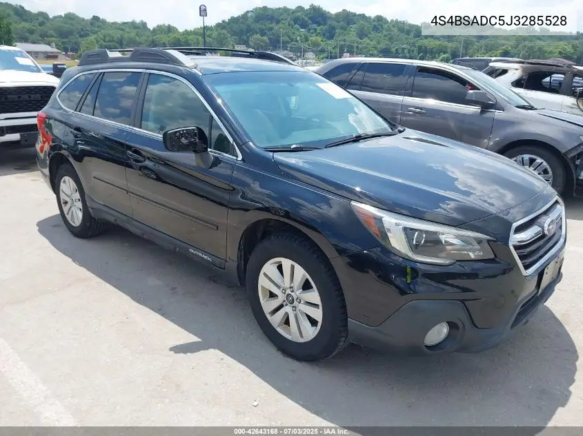 2018 Subaru Outback 2.5I Premium VIN: 4S4BSADC5J3285528 Lot: 42643168