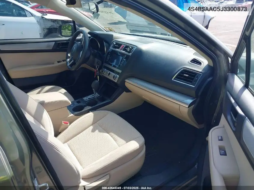 2018 Subaru Outback 2.5I VIN: 4S4BSAAC5J3300873 Lot: 42645349