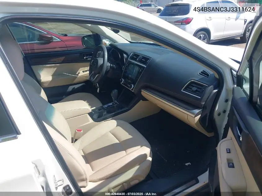 2018 Subaru Outback 2.5I Limited VIN: 4S4BSANC3J3311624 Lot: 42648430