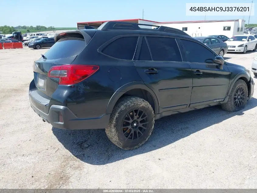2018 Subaru Outback 2.5I Premium VIN: 4S4BSAHC9J3376201 Lot: 42658004