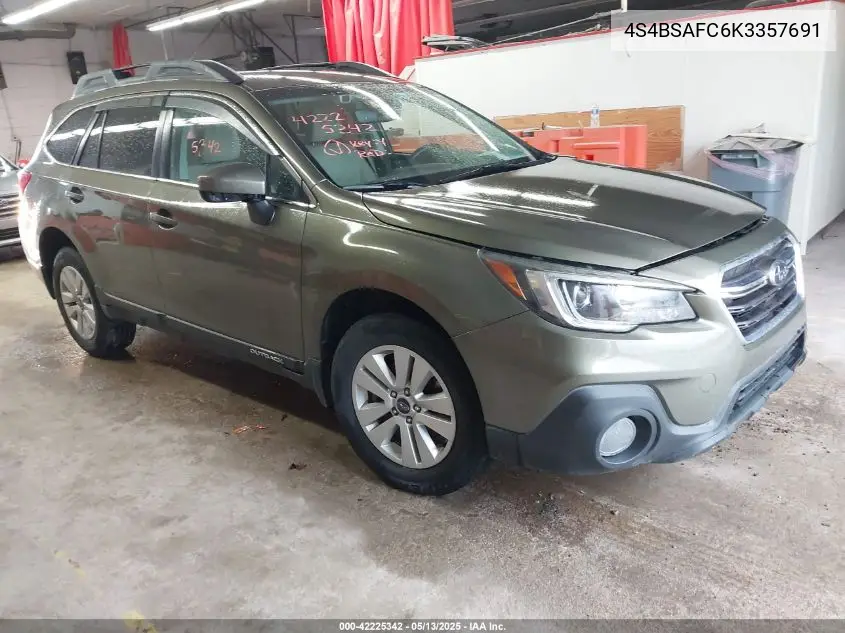 4s4bsafc6k3357691 4S4BSAFC6K3357691 2019 Subaru Outback 2.5I Premium