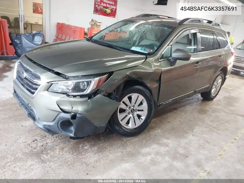 4s4bsafc6k3357691 4S4BSAFC6K3357691 2019 Subaru Outback 2.5I Premium