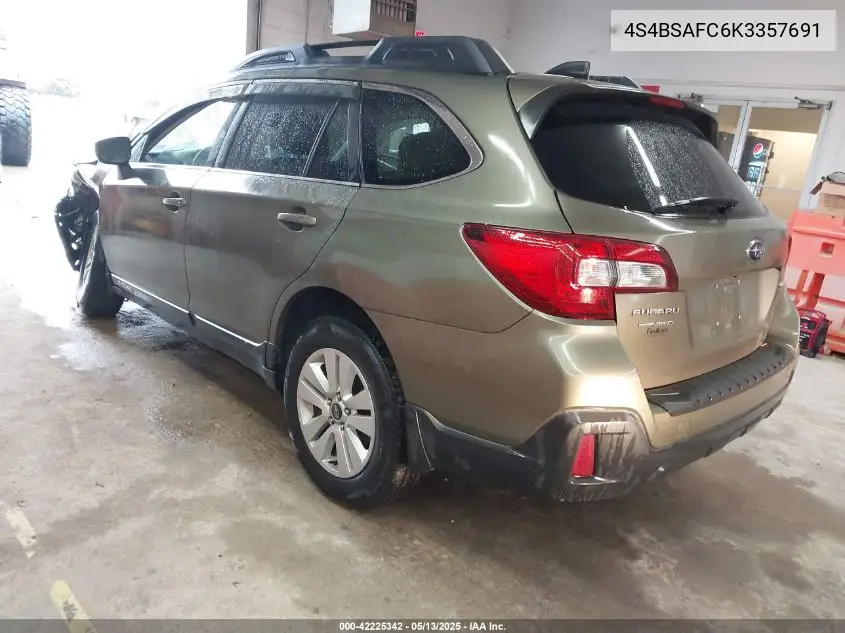4s4bsafc6k3357691 4S4BSAFC6K3357691 2019 Subaru Outback 2.5I Premium