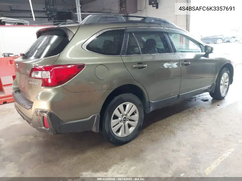 4s4bsafc6k3357691 4S4BSAFC6K3357691 2019 Subaru Outback 2.5I Premium