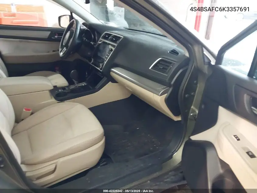 4s4bsafc6k3357691 4S4BSAFC6K3357691 2019 Subaru Outback 2.5I Premium