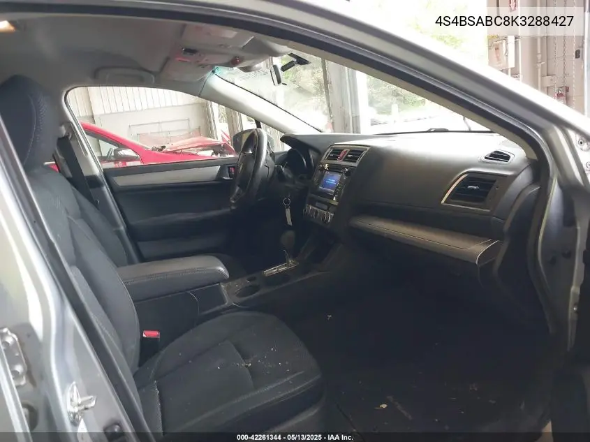 2019 Subaru Outback 2.5I VIN: 4S4BSABC8K3288427 Lot: 42261344
