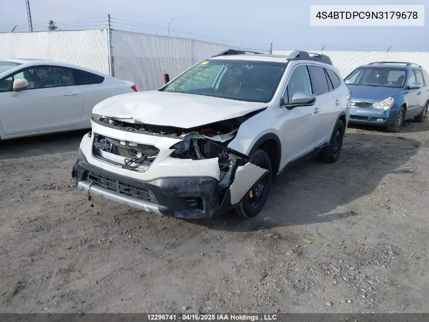 2022 Subaru Outback Premier VIN: 4S4BTDPC9N3179678 Lot: 12296741