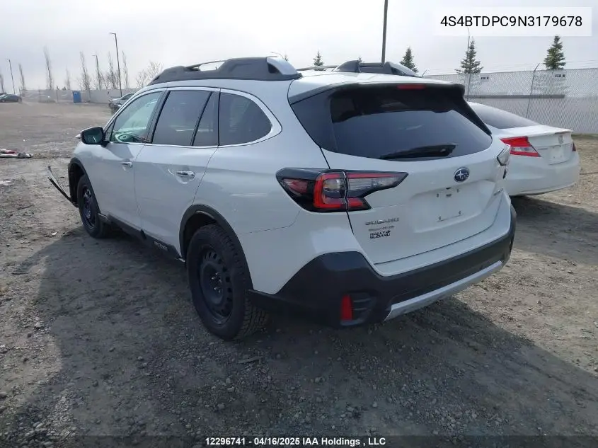 2022 Subaru Outback Premier VIN: 4S4BTDPC9N3179678 Lot: 12296741