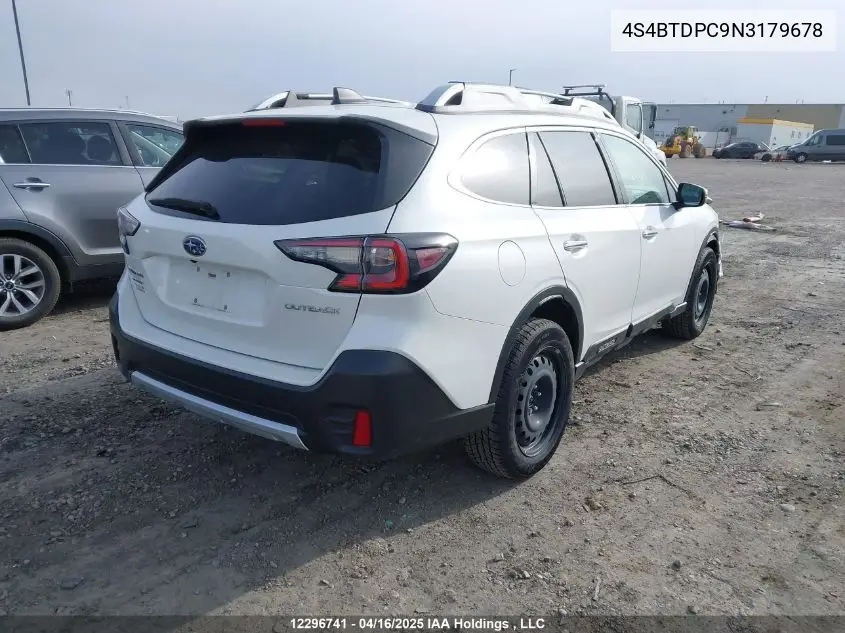 2022 Subaru Outback Premier VIN: 4S4BTDPC9N3179678 Lot: 12296741