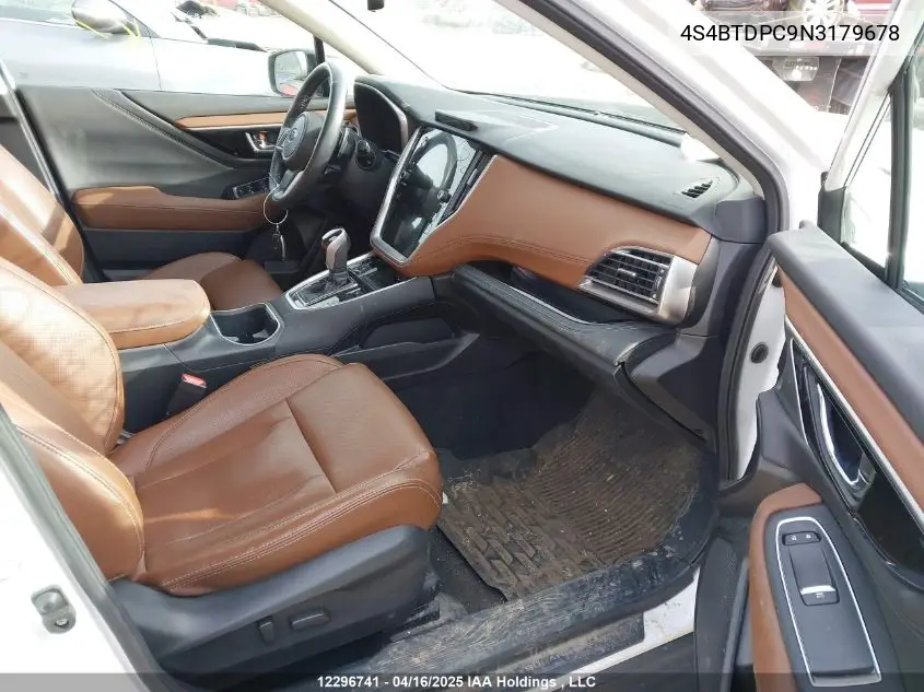 2022 Subaru Outback Premier VIN: 4S4BTDPC9N3179678 Lot: 12296741