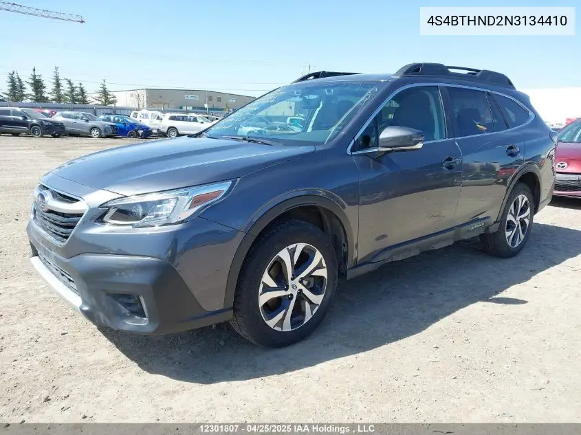2022 Subaru Outback Limited Xt VIN: 4S4BTHND2N3134410 Lot: 12301807