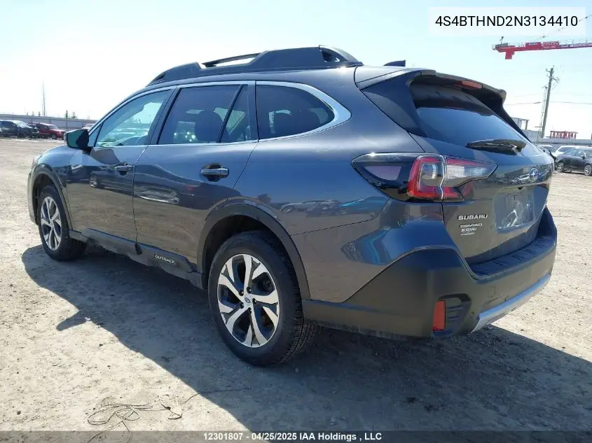 2022 Subaru Outback Limited Xt VIN: 4S4BTHND2N3134410 Lot: 12301807