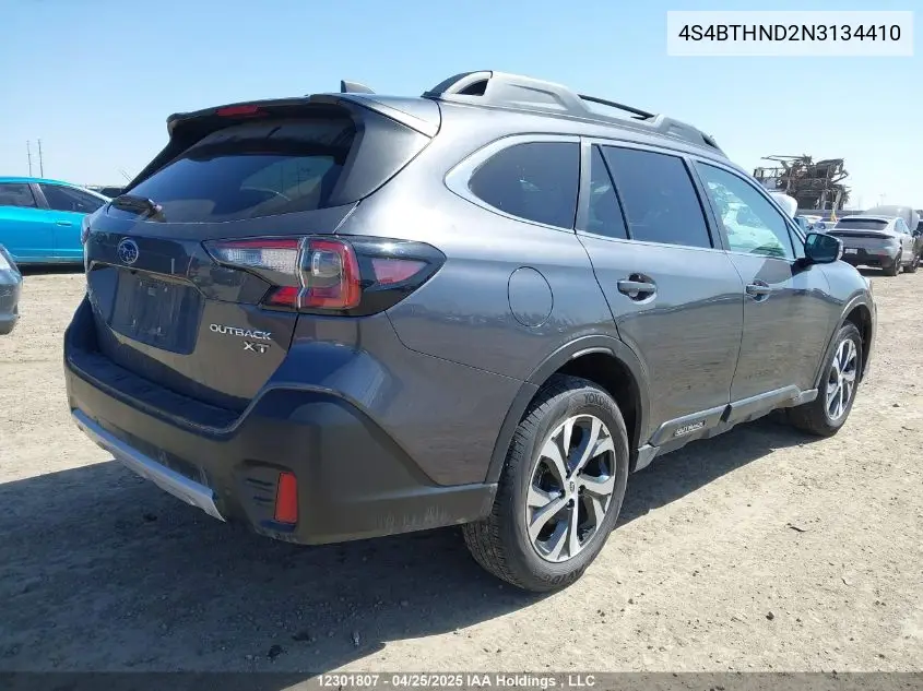 2022 Subaru Outback Limited Xt VIN: 4S4BTHND2N3134410 Lot: 12301807