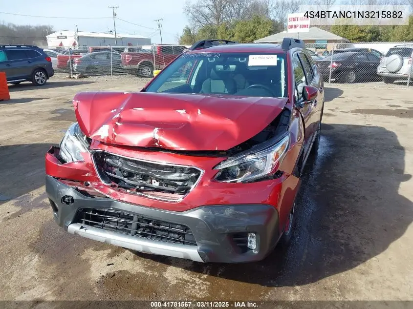 2022 Subaru Outback Limited VIN: 4S4BTANC1N3215882 Lot: 41781567