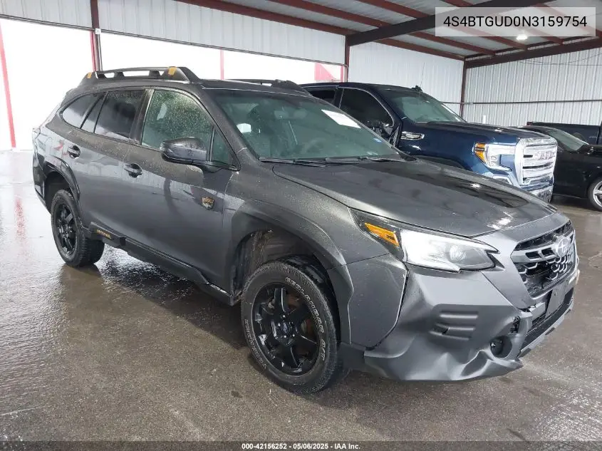 2022 Subaru Outback Wilderness VIN: 4S4BTGUD0N3159754 Lot: 42156252