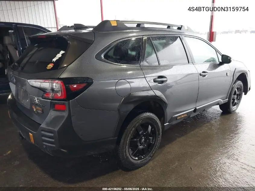 2022 Subaru Outback Wilderness VIN: 4S4BTGUD0N3159754 Lot: 42156252