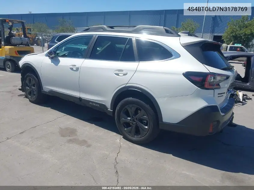2022 Subaru Outback Onyx Edition Xt VIN: 4S4BTGLD7N3178769 Lot: 42192492