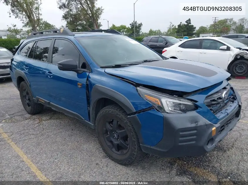 2022 Subaru Outback Wilderness VIN: 4S4BTGUD9N3208305 Lot: 42194692