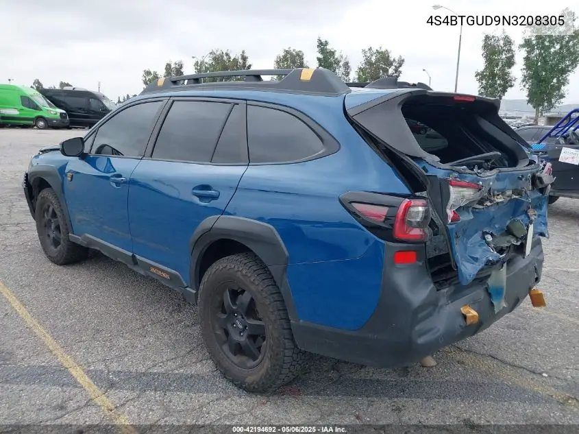 2022 Subaru Outback Wilderness VIN: 4S4BTGUD9N3208305 Lot: 42194692