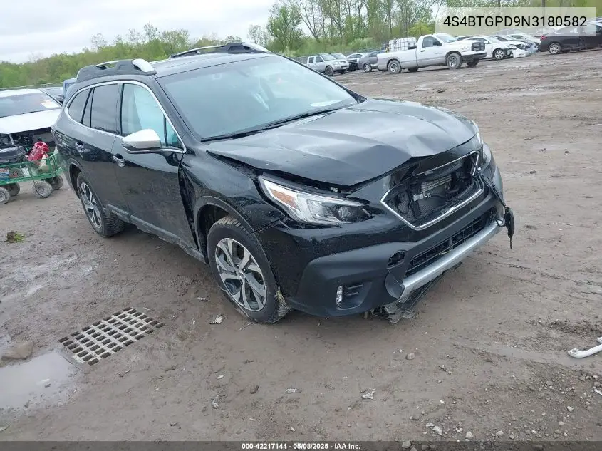2022 Subaru Outback Touring Xt VIN: 4S4BTGPD9N3180582 Lot: 42217144