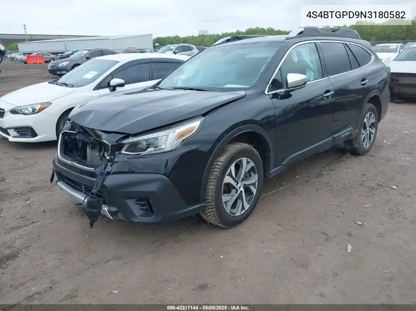 2022 Subaru Outback Touring Xt VIN: 4S4BTGPD9N3180582 Lot: 42217144