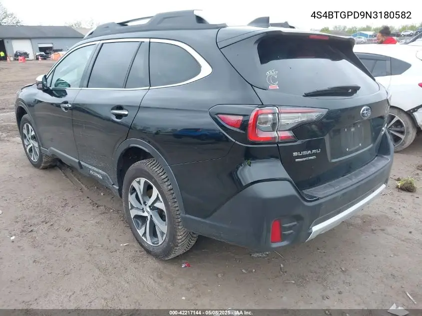 2022 Subaru Outback Touring Xt VIN: 4S4BTGPD9N3180582 Lot: 42217144
