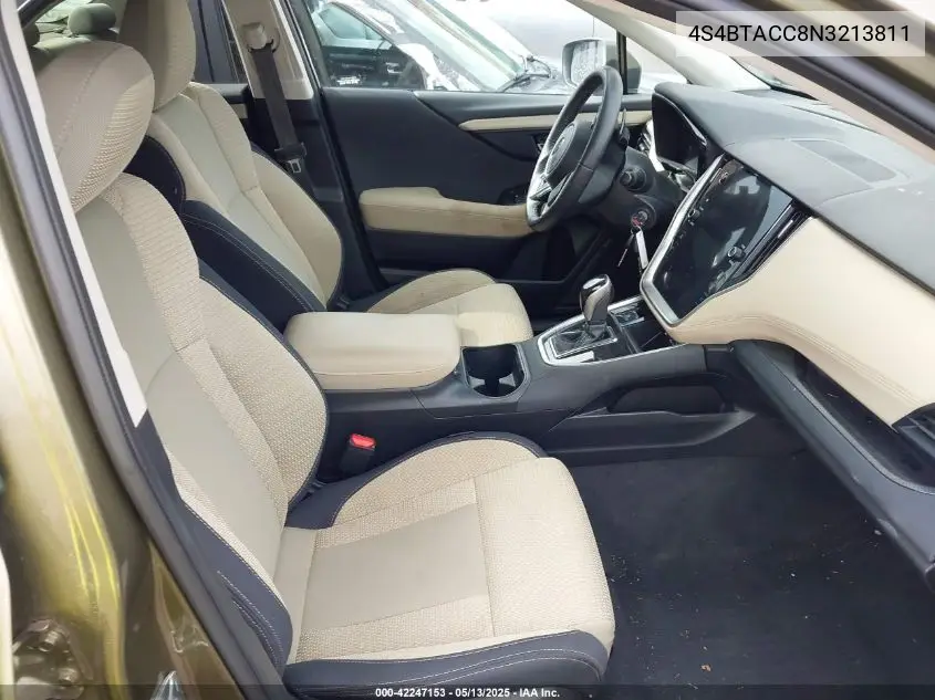 2022 Subaru Outback Premium VIN: 4S4BTACC8N3213811 Lot: 42247153