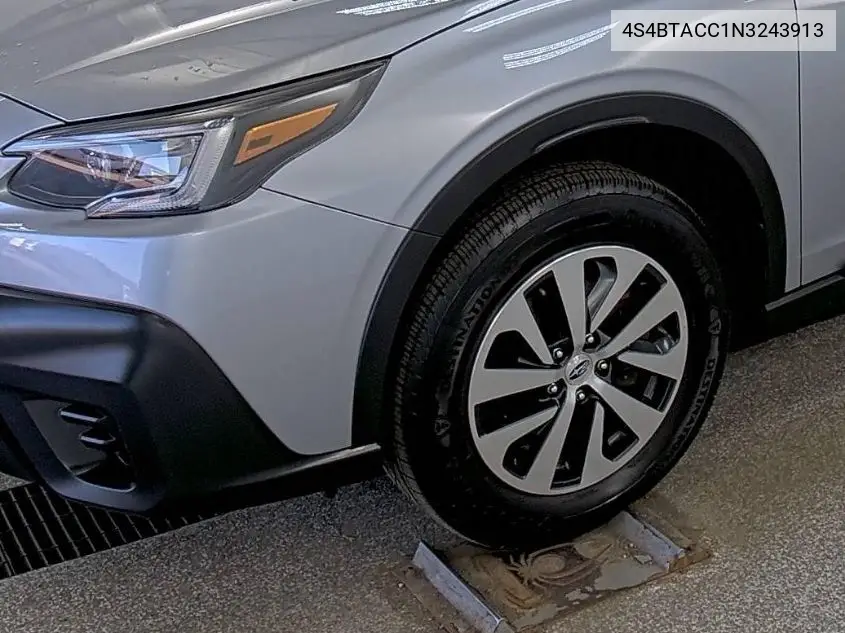 2022 Subaru Outback Premium VIN: 4S4BTACC1N3243913 Lot: 42254585