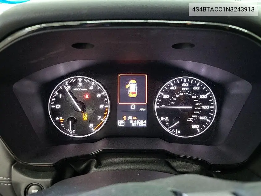 2022 Subaru Outback Premium VIN: 4S4BTACC1N3243913 Lot: 42254585