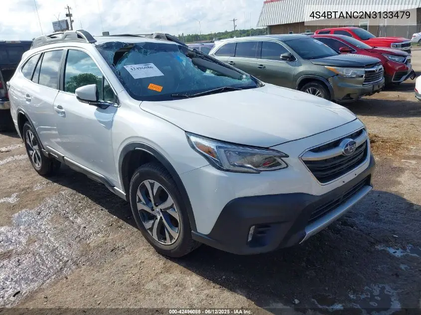 2022 Subaru Outback Limited VIN: 4S4BTANC2N3133479 Lot: 42496086