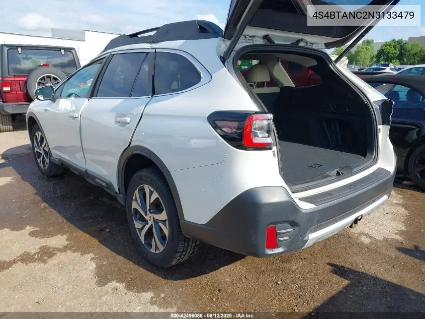 2022 Subaru Outback Limited VIN: 4S4BTANC2N3133479 Lot: 42496086