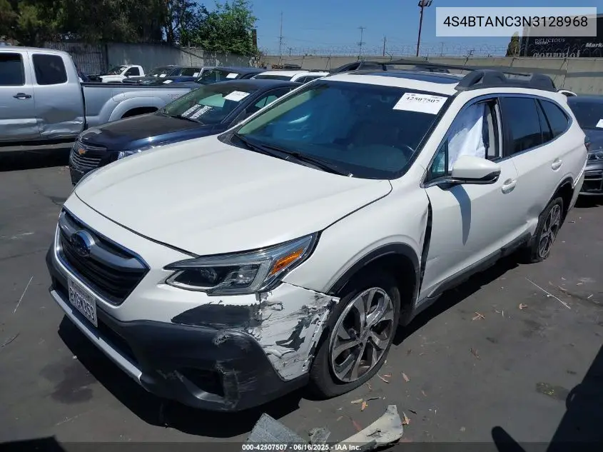 2022 Subaru Outback Limited VIN: 4S4BTANC3N3128968 Lot: 42507507