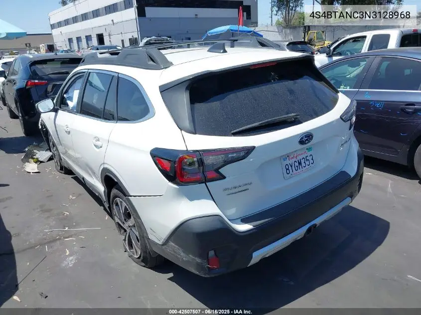 2022 Subaru Outback Limited VIN: 4S4BTANC3N3128968 Lot: 42507507