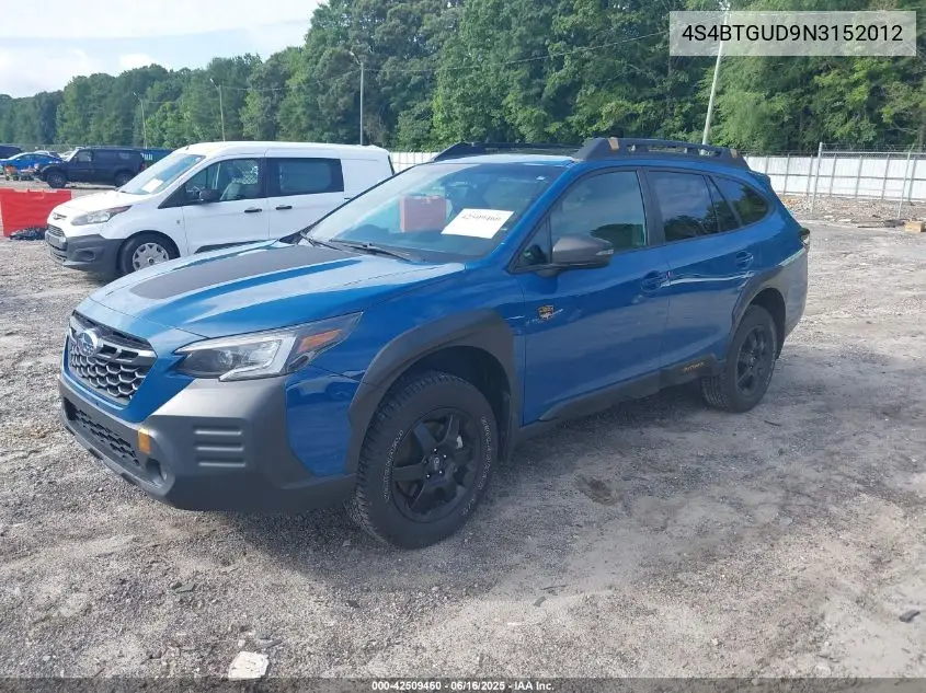 2022 Subaru Outback Wilderness VIN: 4S4BTGUD9N3152012 Lot: 42509460