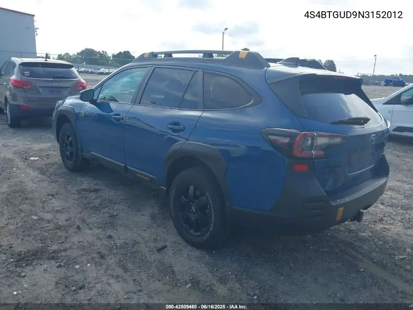 2022 Subaru Outback Wilderness VIN: 4S4BTGUD9N3152012 Lot: 42509460