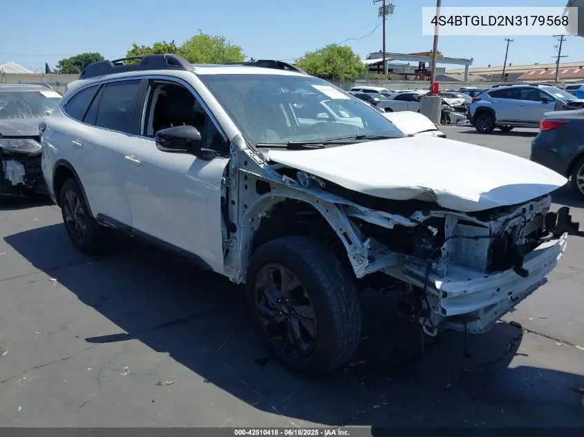 2022 Subaru Outback Onyx Edition Xt VIN: 4S4BTGLD2N3179568 Lot: 42510418