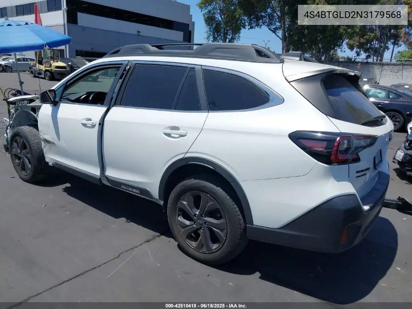 2022 Subaru Outback Onyx Edition Xt VIN: 4S4BTGLD2N3179568 Lot: 42510418