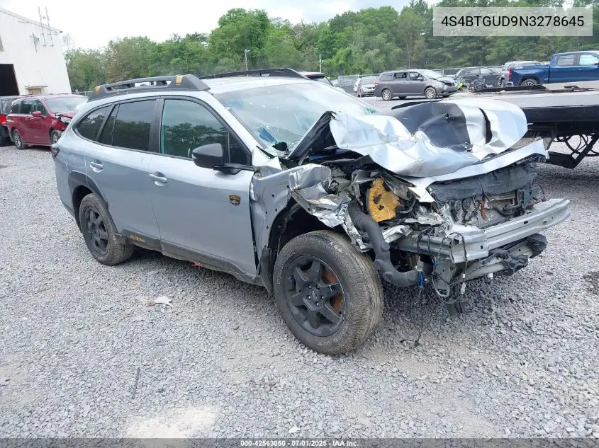 2022 Subaru Outback Wilderness VIN: 4S4BTGUD9N3278645 Lot: 42563050