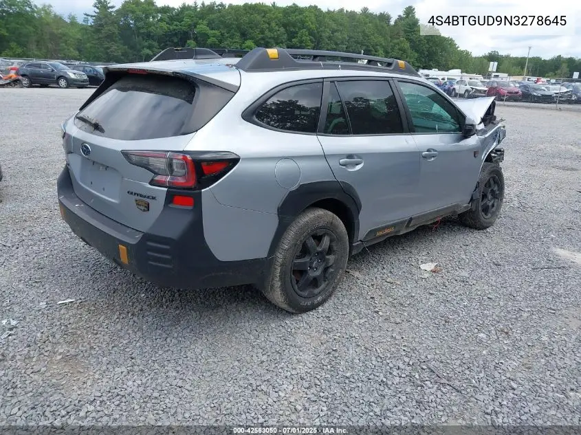2022 Subaru Outback Wilderness VIN: 4S4BTGUD9N3278645 Lot: 42563050